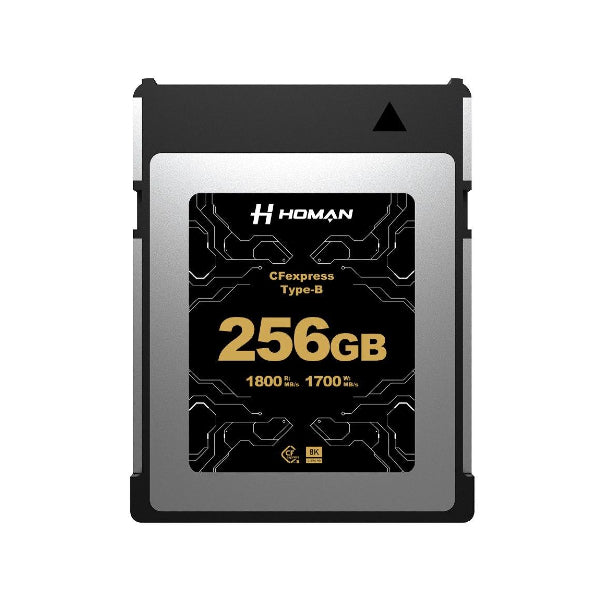 Homan Scheda CFExpress Type B 256GB R 1800MB/S W 1700MB/s Homan Scheda CFExpress Type B 256GB R 1800MB/S W 1700MB/s
